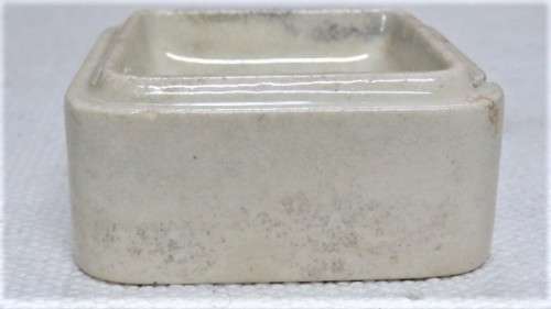 Antique 1880`s S. Maw, Son & Sons White Rose Paste Ironstone British Toothpaste Pot 65 x 65 mm