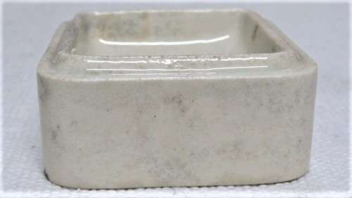 Antique 1880`s S. Maw, Son & Sons White Rose Paste Ironstone British Toothpaste Pot 65 x 65 mm
