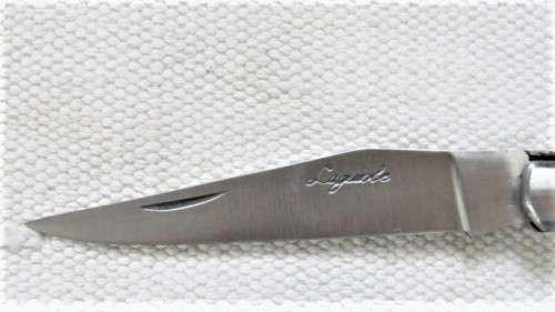 Awesome Vintage `Laguiole` Folding Knife With Corkscrew Two Tone Wood Handle L: 20,5 cm