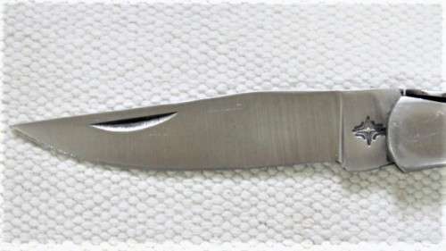 Fantastic Vintage Folding Knife With Wood Handle No Makers Name L: 19,5 cm