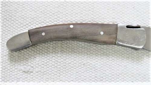 Fantastic Vintage Folding Knife With Wood Handle No Makers Name L: 19,5 cm