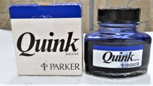 Three Boxed Full Bottles of Writing Ink - Two Parker Quink, One Waterman Details in Description