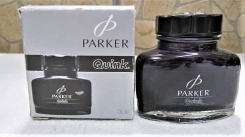 Three Boxed Full Bottles of Writing Ink - Two Parker Quink, One Waterman Details in Description