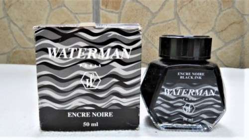 Three Boxed Full Bottles of Writing Ink - Two Parker Quink, One Waterman Details in Description