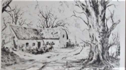 Stunning Framed Original SA Artist Gabriel de Jongh (1913-2004) Etching Titled & Signed 46,5 x 42 cm
