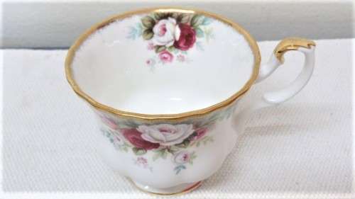 Four Beautiful Vintage Royal Albert Bone China `Celebration` Trios BIDDING PER ITEM