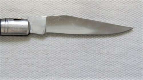 Fabulous Vintage `Laguiole 440` Folding Knife With Black Resin Handle L: 220 mm