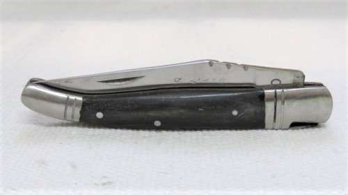 Fabulous Vintage `Laguiole 440` Folding Knife With Black Resin Handle L: 220 mm