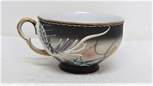 Exquisite Vintage Japanese Moriage Dragon Ware Tea Cup And Large Saucer/Plate