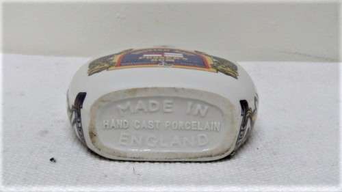 Fabulous Vintage 200ml British Navy Pusser`s Rum Hand Cast Porcelain Hip Flask (Empty) H: 150 mm