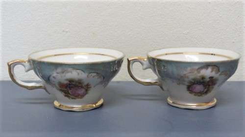 Two Wonderful Vintage Terschenreuth Bavaria Demitasse Porcelain Duos Details in Description.