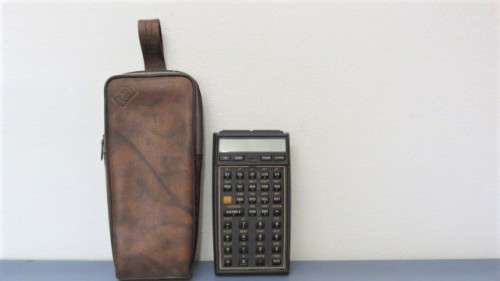 Vintage 1980 Hewlett-Packard 41CV Scientific Calculator With Original Carrying Case SOLD AS IS