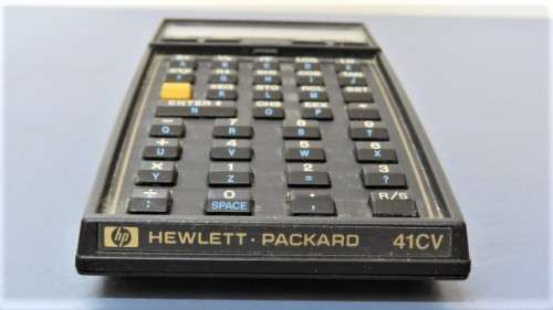 Vintage 1980 Hewlett-Packard 41CV Scientific Calculator With Original Carrying Case SOLD AS IS