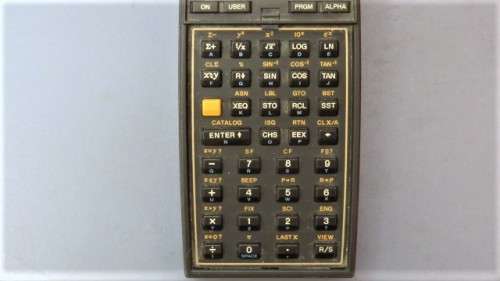 Vintage 1980 Hewlett-Packard 41CV Scientific Calculator With Original Carrying Case SOLD AS IS