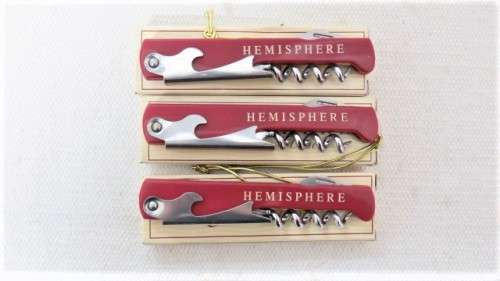 Three Fantastic Boxed Hemisphere Professional Corkscrews BIDDING PER ITEM