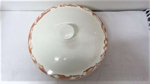 Rare Large Vintage 1838-1938 Voortrekker Footed Bowl With Lid NV de Sphinx Holland 14 x 25 cm