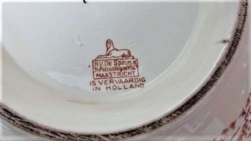 Rare Large Vintage 1838-1938 Voortrekker Footed Bowl With Lid NV de Sphinx Holland 14 x 25 cm