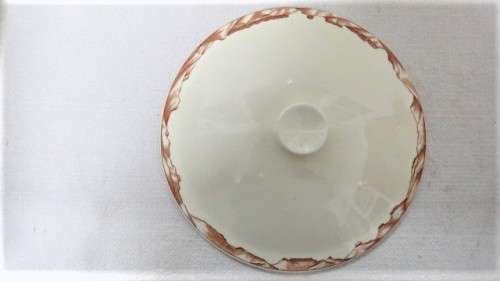 Rare Large Vintage 1838-1938 Voortrekker Footed Bowl With Lid NV de Sphinx Holland 14 x 25 cm