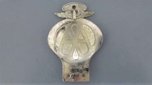 Vintage Metal South Africa/Suid Afrika Automobile Association (AA) Car Badge B70764 137 x 95 mm