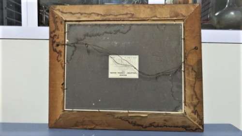 Lovely Framed Vintage Oil on Board Seascape Signed V. Fechter 55 x 45,5 cm