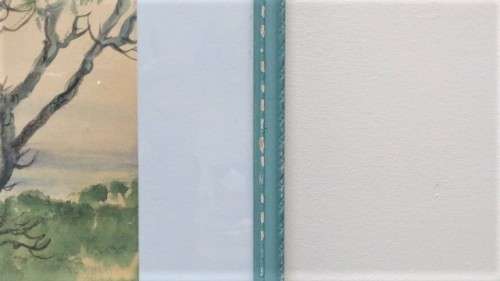 Gorgeous Vintage Framed Watercolour Landscape/Seascape Signed FA McKenzie 1974 70,5 x 38 cm