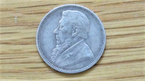 Zuid Afrikaansche Republiek (ZAR) Silver 1894 One Shilling Coin (5.6 g)