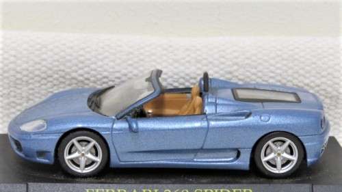 Stunning Die Cast Ferrari 360 Spider No Hard Plastic Cover Made in China Scale 1:43 L: 105 mm