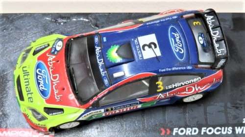 D/Cast Champion Rally Cars 2008 Ford Focus WRC M. Hirvonen - J. Lehtinen No Hard Plastic Cover 1:43