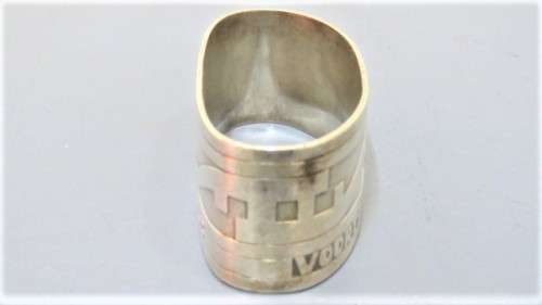 Scarce Vintage Voortrekker Eeufees 1838-1938 Silver Oval Serviette Ring 67 x 25 mm (39 g)