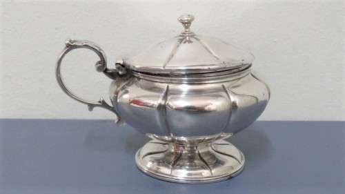 H/marked Antique London William Bateman & Daniel Ball 1840-41 Silver Sugar Bowl H: 60 mm (160 g)