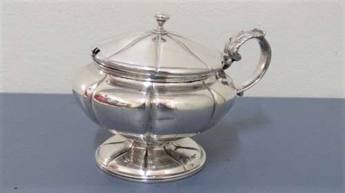 H/marked Antique London William Bateman & Daniel Ball 1840-41 Silver Sugar Bowl H: 60 mm (160 g)