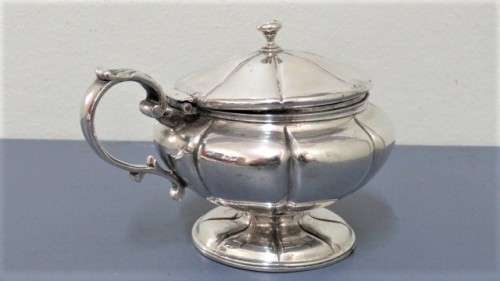 H/marked Antique London William Bateman & Daniel Ball 1840-41 Silver Sugar Bowl H: 60 mm (160 g)