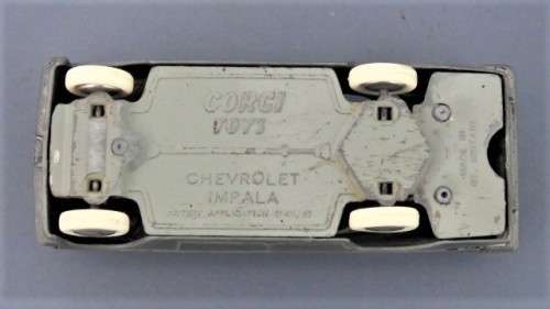 Vintage Corgi Toys Die Cast Chevrolet Impala No Paint No Box Scale 1:50 110 mm SOLD AS IS