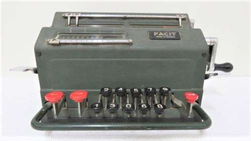 Vintage Atvidaberg-Facit Model TK Mechanical Pinwheel Calculator Made In Sweden SOLD AS IS