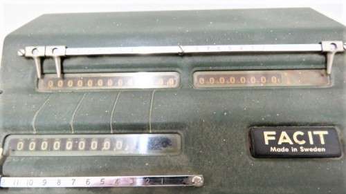 Vintage Atvidaberg-Facit Model TK Mechanical Pinwheel Calculator Made In Sweden SOLD AS IS