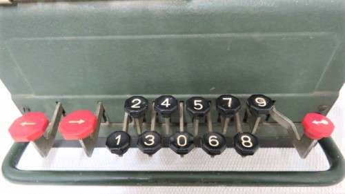 Vintage Atvidaberg-Facit Model TK Mechanical Pinwheel Calculator Made In Sweden SOLD AS IS