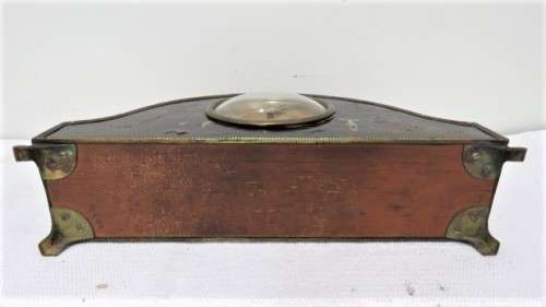 Beautiful Vintage Chinoiserie Decorated Mantel Clock In Working Order SOLD AS IS 27,5 x 7 x 15 cm