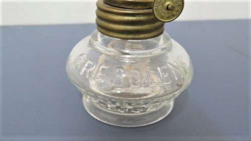 Fantastic Vintage Vapo-Cresolene Burner Lamp With Boxed Bottle of Cresolene Liquid H: 165 mm
