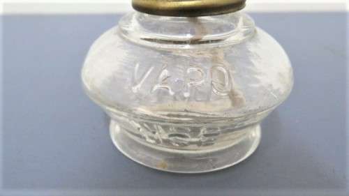 Fantastic Vintage Vapo-Cresolene Burner Lamp With Boxed Bottle of Cresolene Liquid H: 165 mm