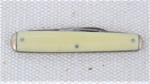 Vintage Rodgers Cutlers `To His Majesty` Two Blade Folding Knife Cream Bone Handle170 mm SOLD AS IS