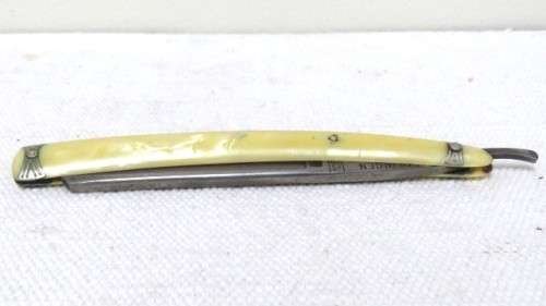 Vintage Blue Diamond 105 Cut Throat Straight Razor In Box Made By Solingen Germany L: 243 mm