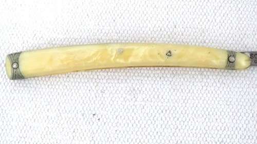 Vintage Blue Diamond 105 Cut Throat Straight Razor In Box Made By Solingen Germany L: 243 mm