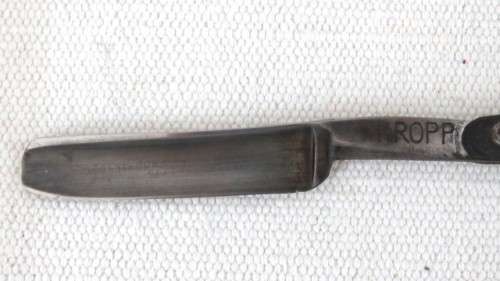 Vintage Kropp Cutthroat Straight Razor In Box Wood Handle Ground in Hamburg L: 260 mm SOLD AS IS
