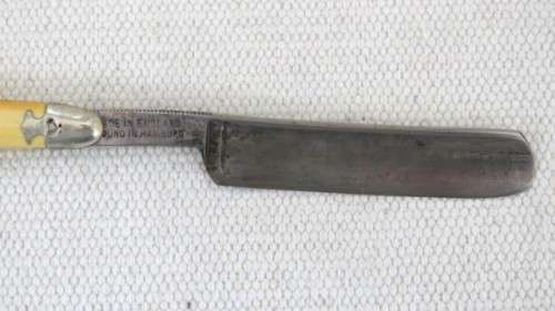 Vintage Boxed Kropp Cutthroat Straight Razor Bakelite Handle Made in England Ground in Hamburg 24 cm