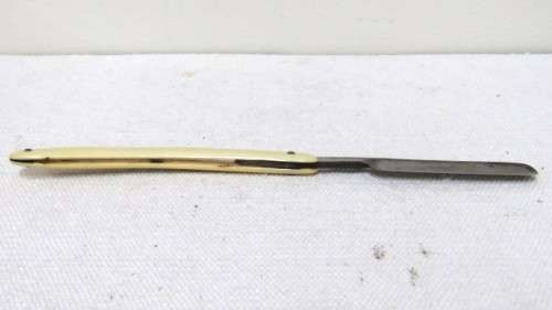 Vintage J.A. Henckels Solingen Zwillingswerk Cutthroat Razor Original Box Decorated Handle 23,5 cm