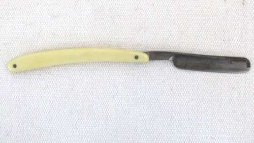 Vintage J.A. Henckels Solingen Zwillingswerk Cutthroat Razor Original Box Decorated Handle 23,5 cm