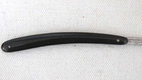 Vintage T.P. Cadman & Sons Ltd Sheffield England Bengall Cutthroat Razor In Box Black Handle 25 cm