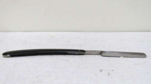 Vintage T.P. Cadman & Sons Ltd Sheffield England Bengall Cutthroat Razor In Box Black Handle 25 cm
