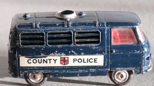 Vintage Corgi Toys Die Cast Commer 3/4 Ton Chassis County Police Van No Box Scale 1:43 SOLD AS IS