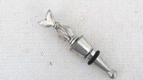 Wonderful Vintage Carrol Boyes (1954-2019) S. Africa Functional Art Pewter Bottle Stopper 115 mm